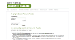 Desktop Screenshot of keepuptodateonaccountspayable.com